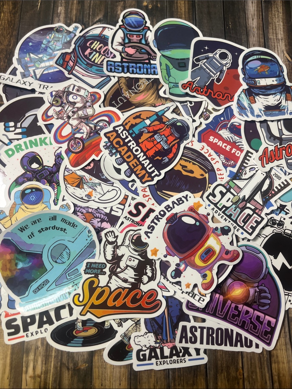 5for$10 Vibrant Space Astronaut 50 Pack Stickers Great for Classroom